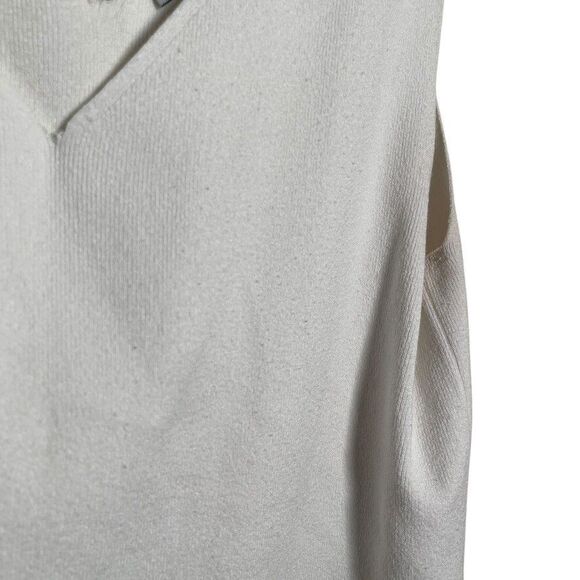 MM. LaFleur Tank Top Women's Medium White Knit Peggy Sleeveless Minimal - Picture 4 of 16